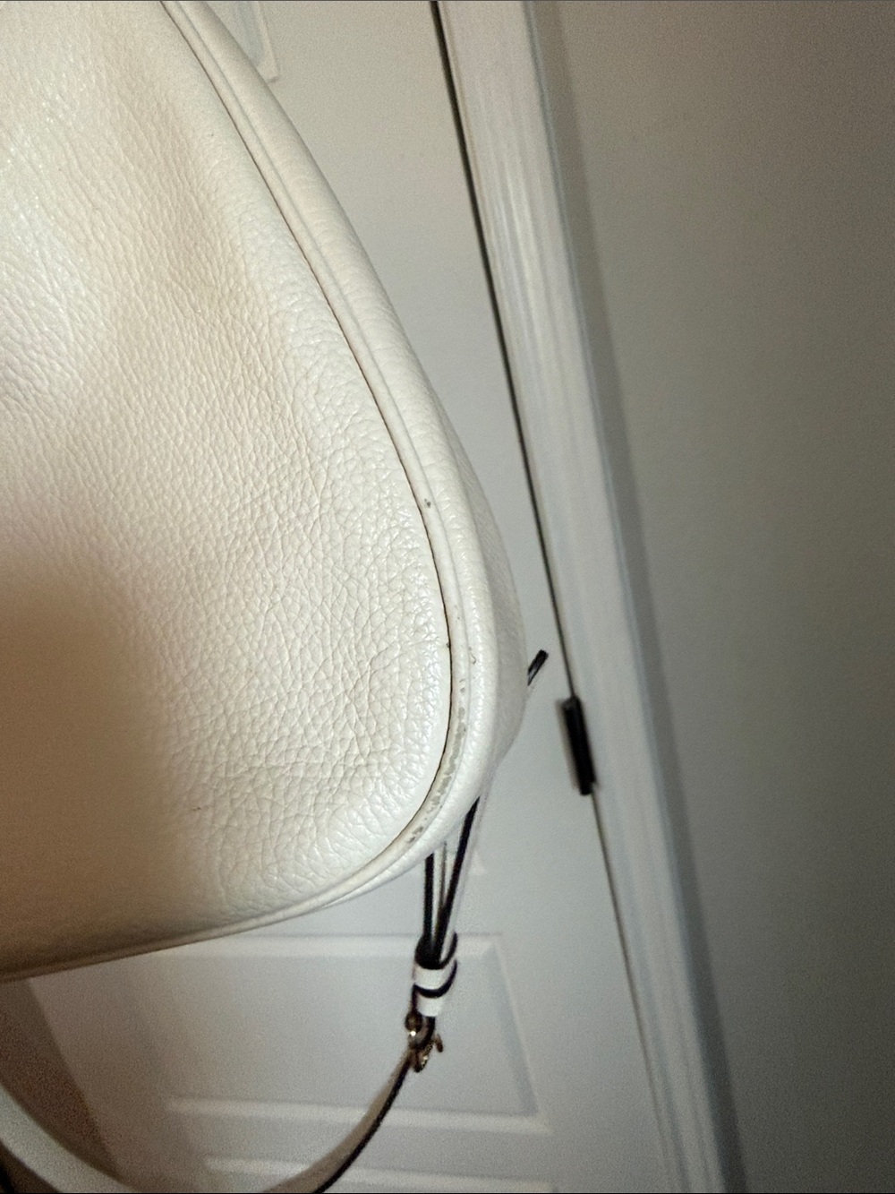 Coach Pebbled Leather Shoulder Bag in Chalk/Gold - Picture 7 of 9